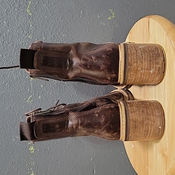 Timberlands Sienna Brown Leather Lace Up Ankle Boots Size 10 Waterproof - Picture 5 of 7